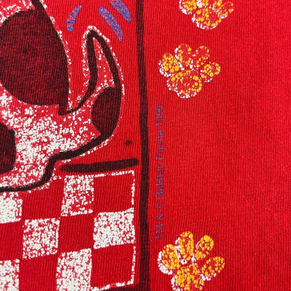 Vintage 1996 hanes Beefy red graphic tee size XL - Picture 5 of 12